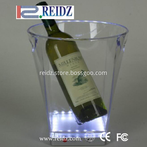 champagne acrylic led custom ice bucket wholesale
